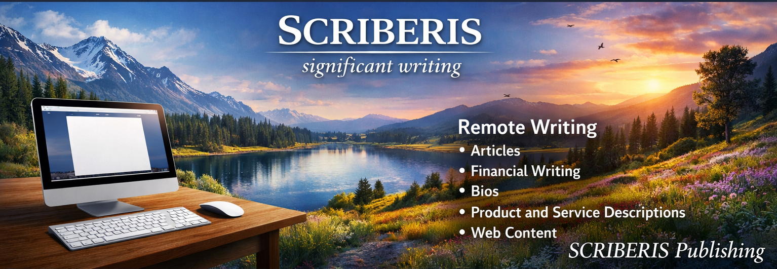 SCRIBERIS Remote Writing K Richard Douglas financial writing writing for advisors article writing freelance writer product descriptions service descriptions web content writing biography writing